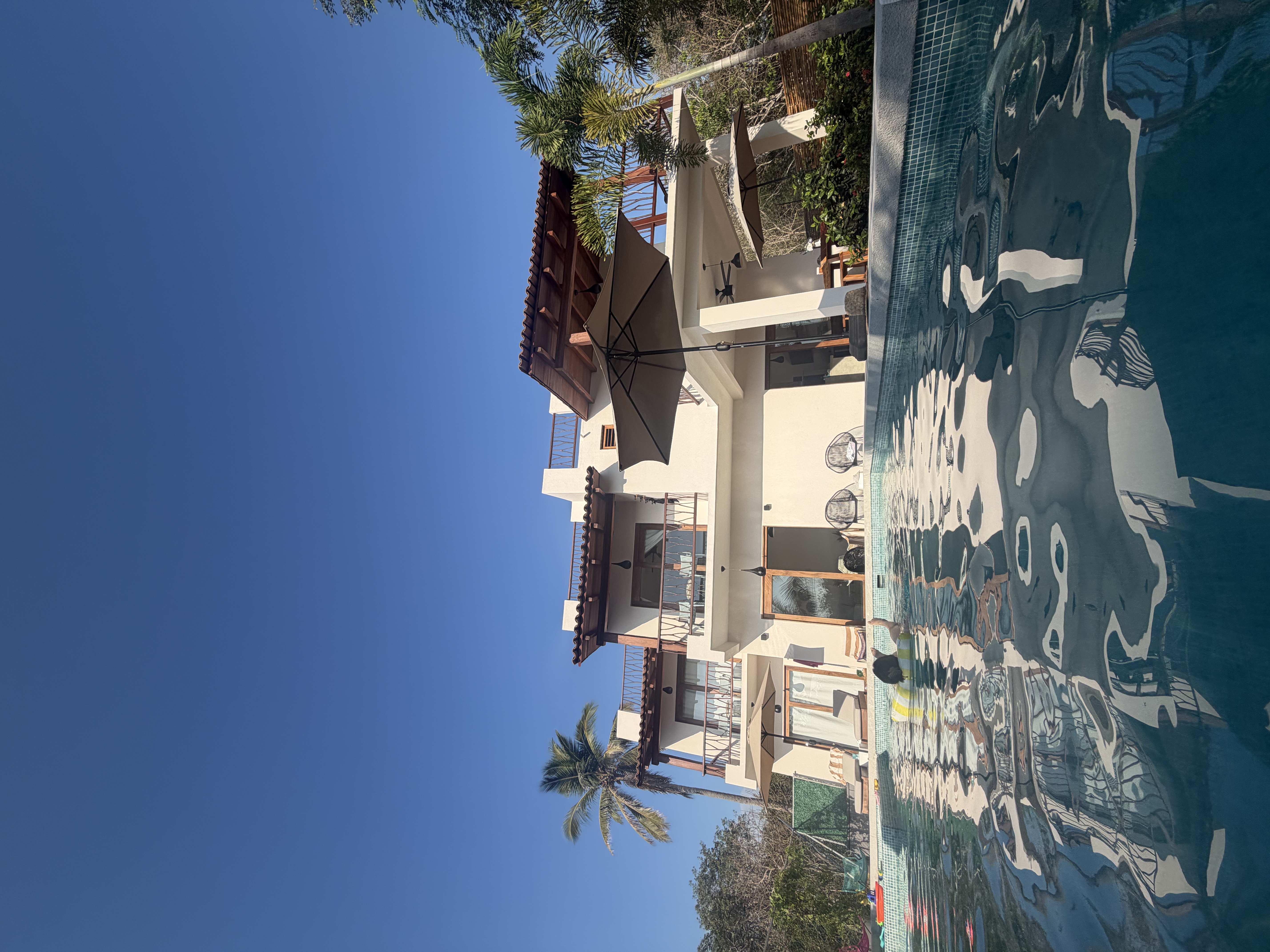Casa San Blas main living area with ocean views