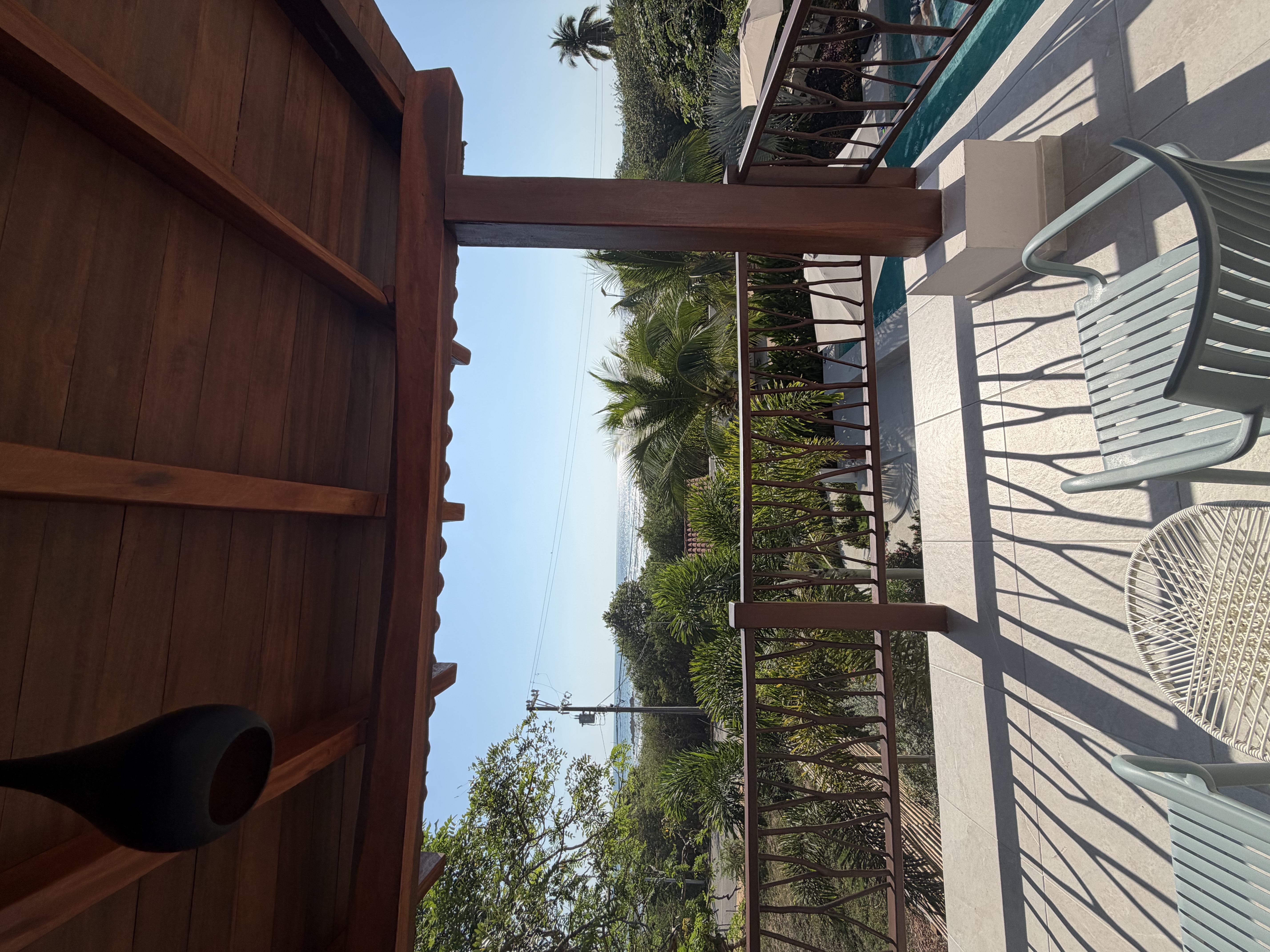 Outdoor terrace at Casa San Blas