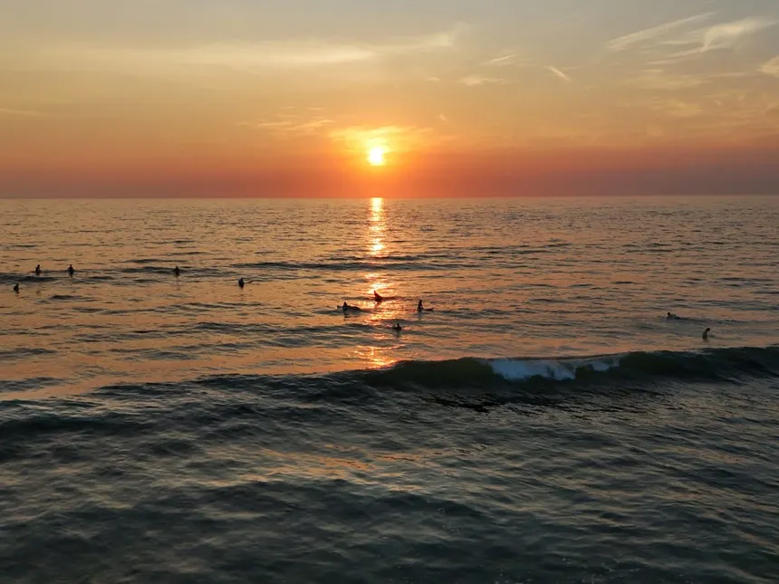 Surfing the Pacific waves near Troncones