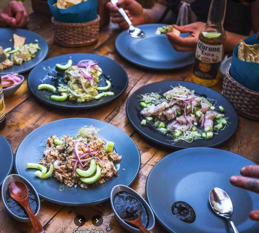 La Cevicheria fresh ceviche platter by the beach